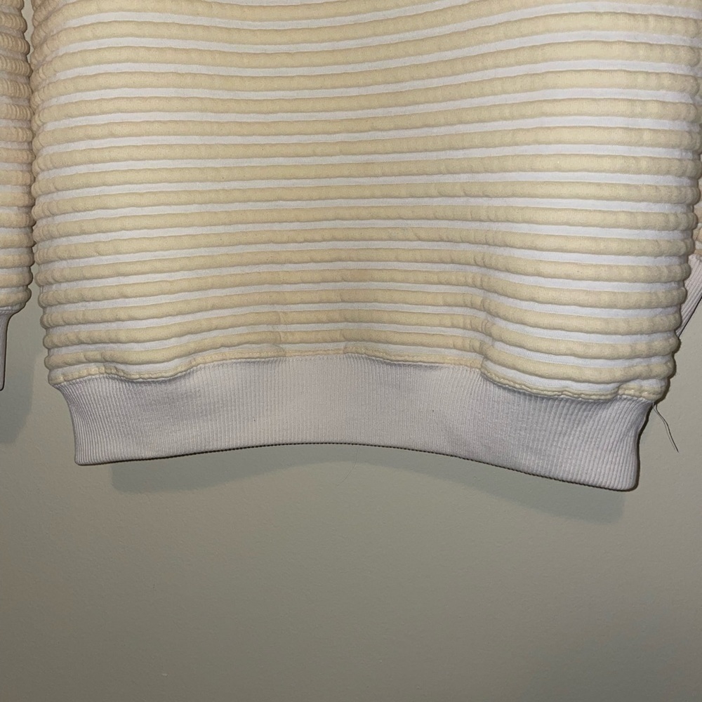 80s Vintage Just Cristina Yellow Textured Sweatshirt with Choices Size Small - Picture 6 of 7